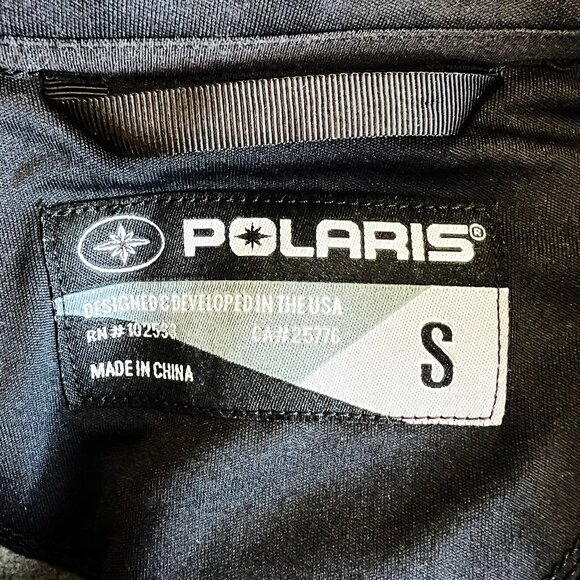 POLARIS Black Pink Womens Full Zip Mid Layer Jacket w Logo Fleece Lined Size S - Picture 4 of 6